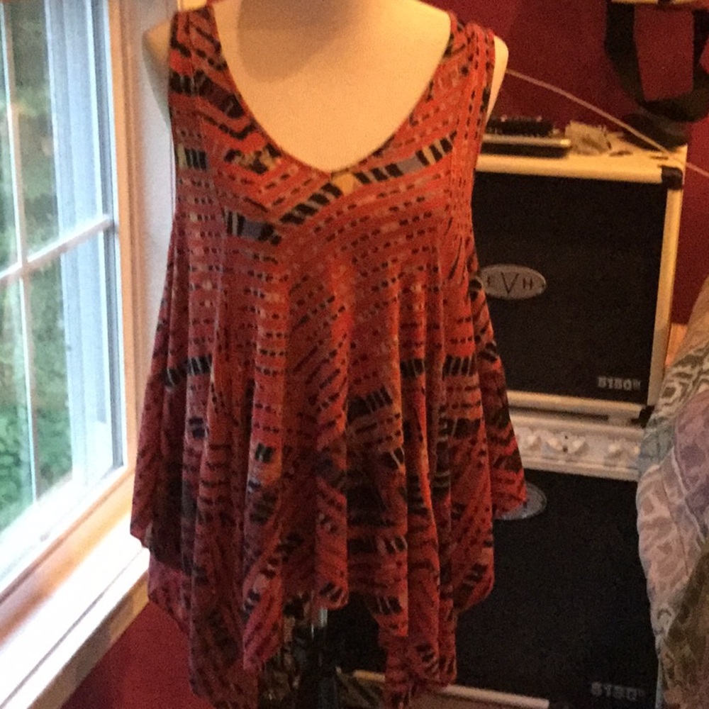 Free People hi lo handkerchief Style top